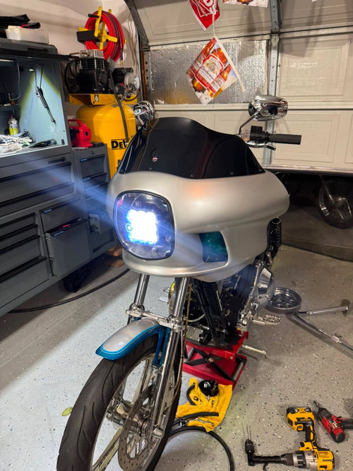 Harley FXR Faring Headlight Bracket For Diode Dynamics SS5 Pro LED Pod