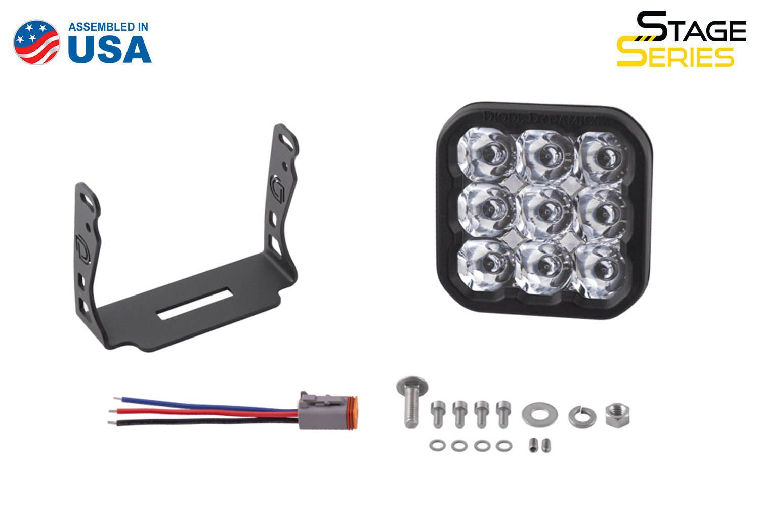 Harley FXR Faring Headlight Bracket For Diode Dynamics SS5 Pro LED Pod